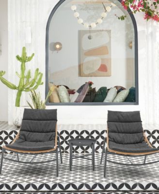 Sunset Modern Upholstered Patio Conversation Set