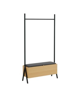 Paloma 38" Modern Upholstered Open Hanging Closet