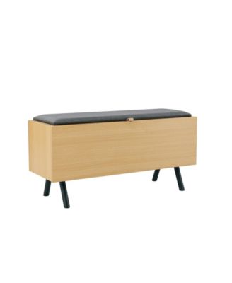 Paloma 35.8" Modern Upholstered Accent Storage Bench