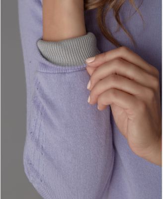 Women's Itch-Free Cashmere Crewneck Sweater with Soft Liner