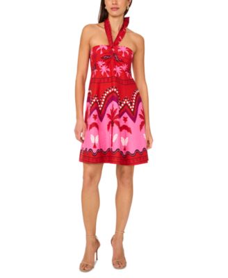 Women's Center-Halter Mini Dress