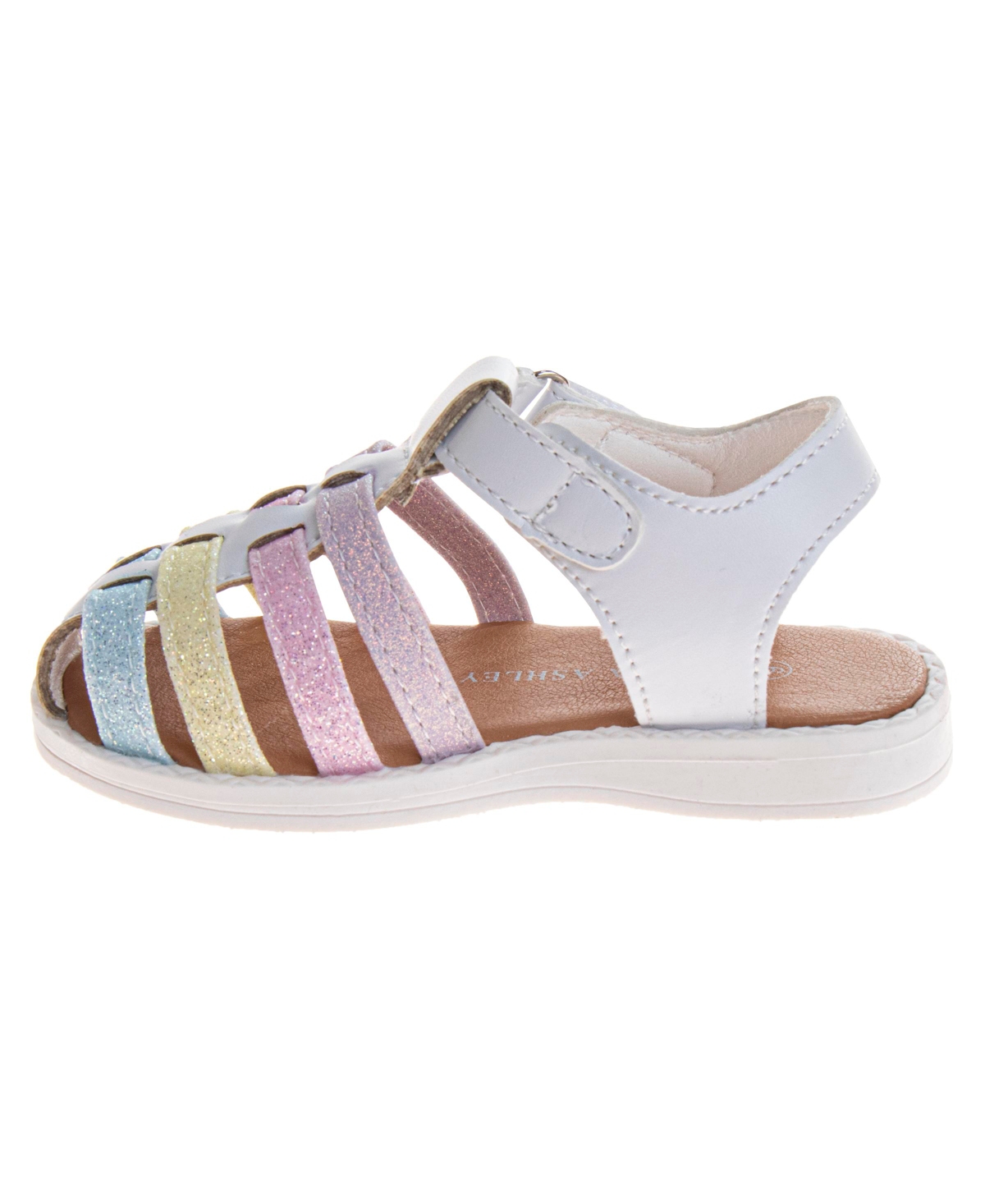 Laura Ashley Toddler Girls Flowers Open Design Sandals In Multi