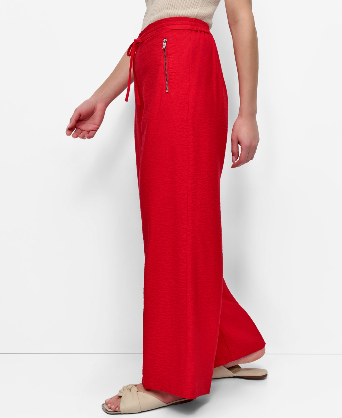 Dkny Drawstring Pants In Red