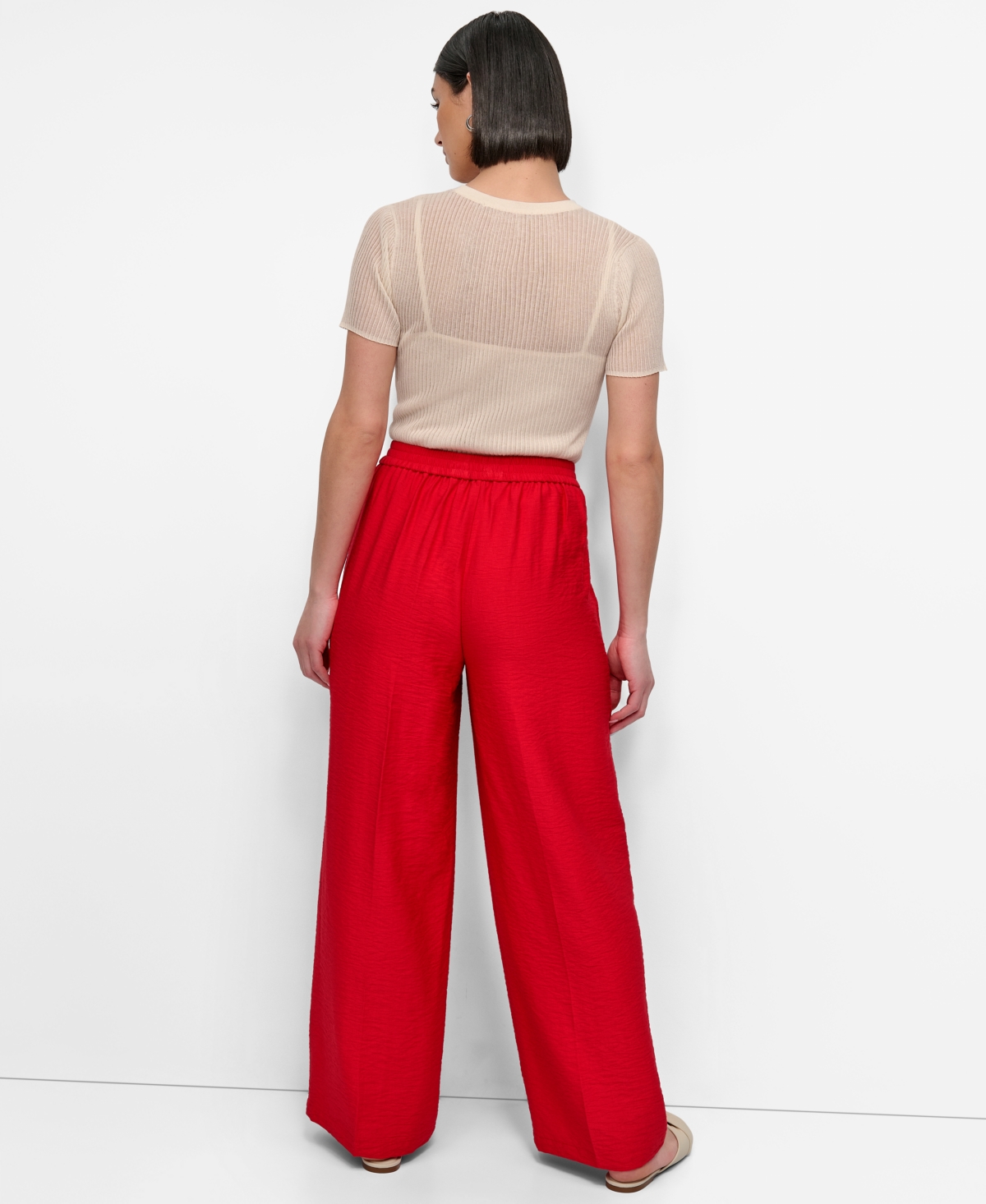 Dkny Drawstring Pants In Red