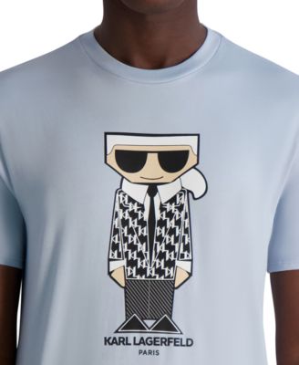 KARL LAGERFELD PARIS - Men's Short Sleeve Flathead Karl Graphic T-Shirt