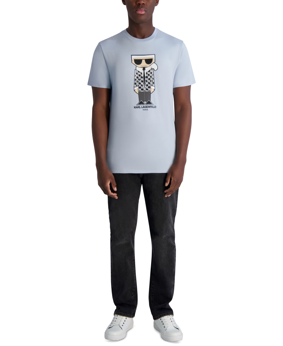 Karl Lagerfeld Men's Short Sleeve Flathead Karl Graphic T-shirt