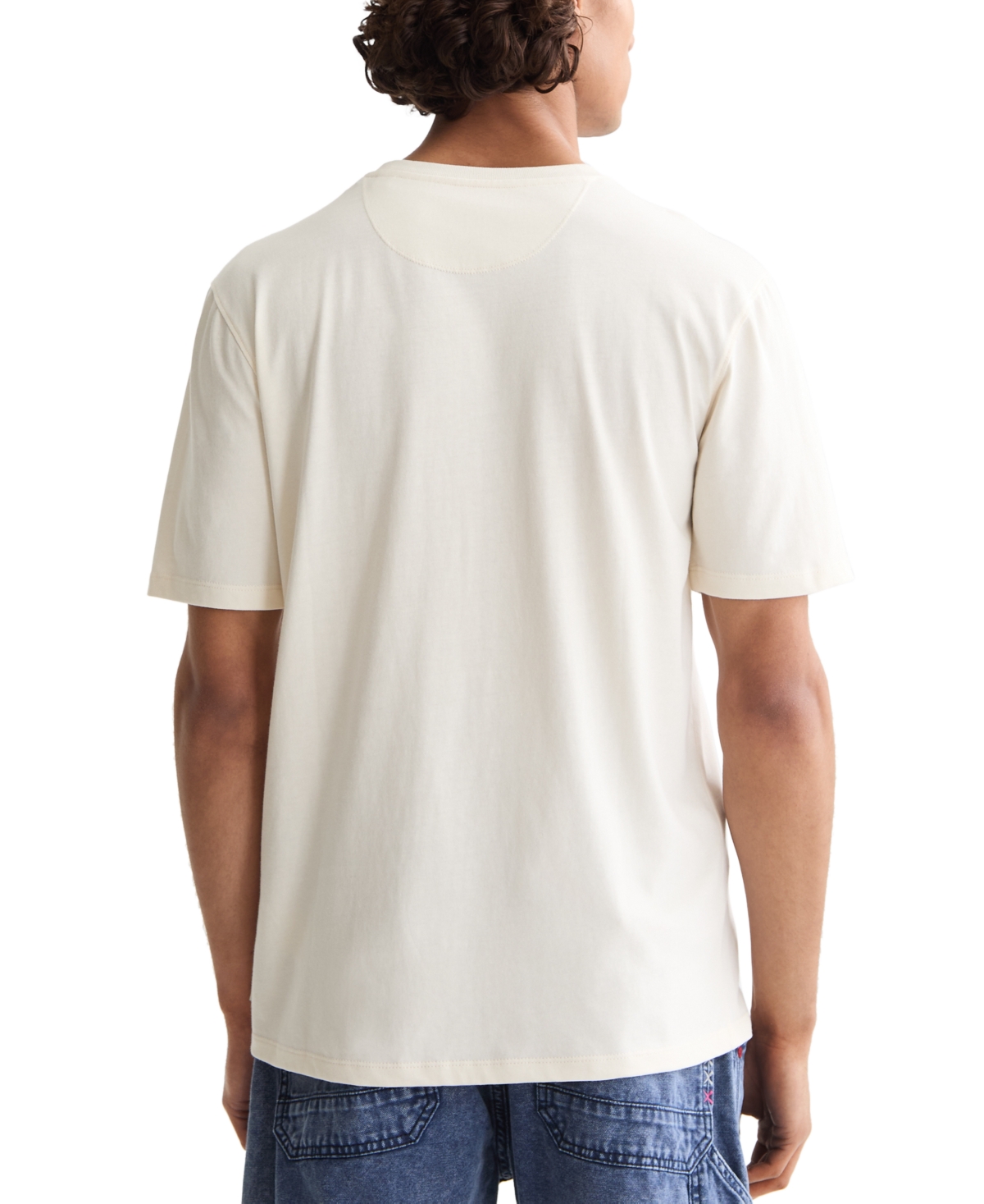 Scotch & Soda Embroidered Logo Organic Cotton Graphic T-shirt In Yellow