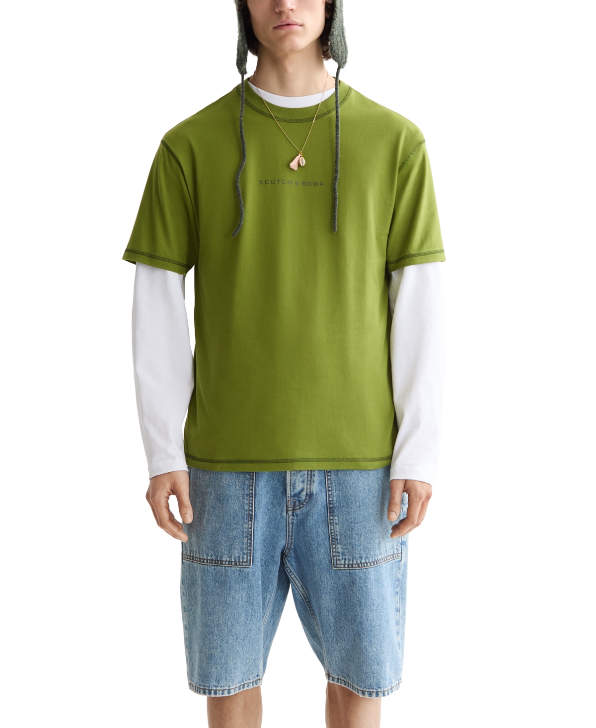 Scotch & Soda Relaxed Fit Cotton Logo T-shirt
