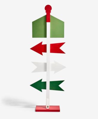 Heritage North Pole Sign Post, Macy's Exclusive