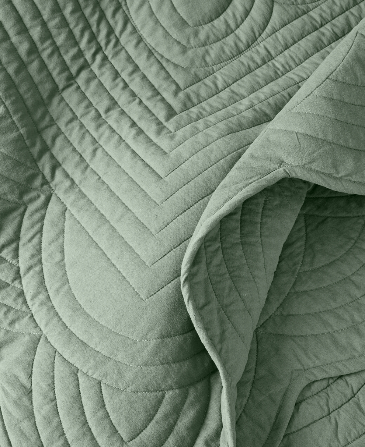 Macy's Charter Club Bailey Scallop 2-pc. Quilt Set, Twin, Exclusively At  In Green