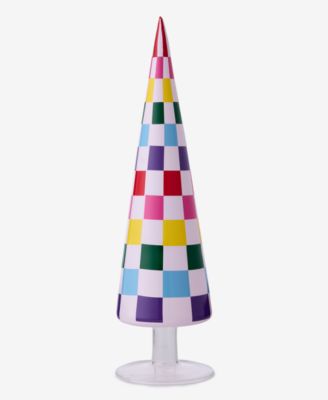 Holiday Lane - Whimsy Small Rainbow Check Tree