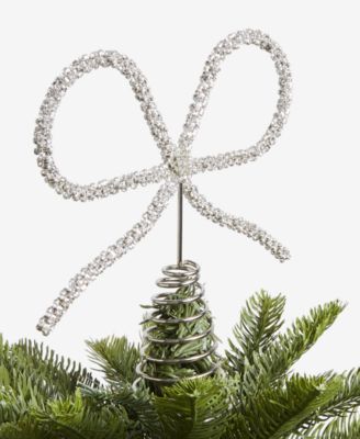 Opulence Silver-Tone Bow Tree Topper, Macy's Exclusive