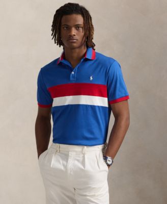 Men's Classic-Fit Striped Soft Cotton Polo