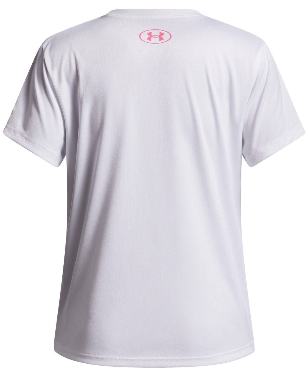 Under Armour Big Girls Tech-print-fill Logo Short-sleeve T-shirt In White