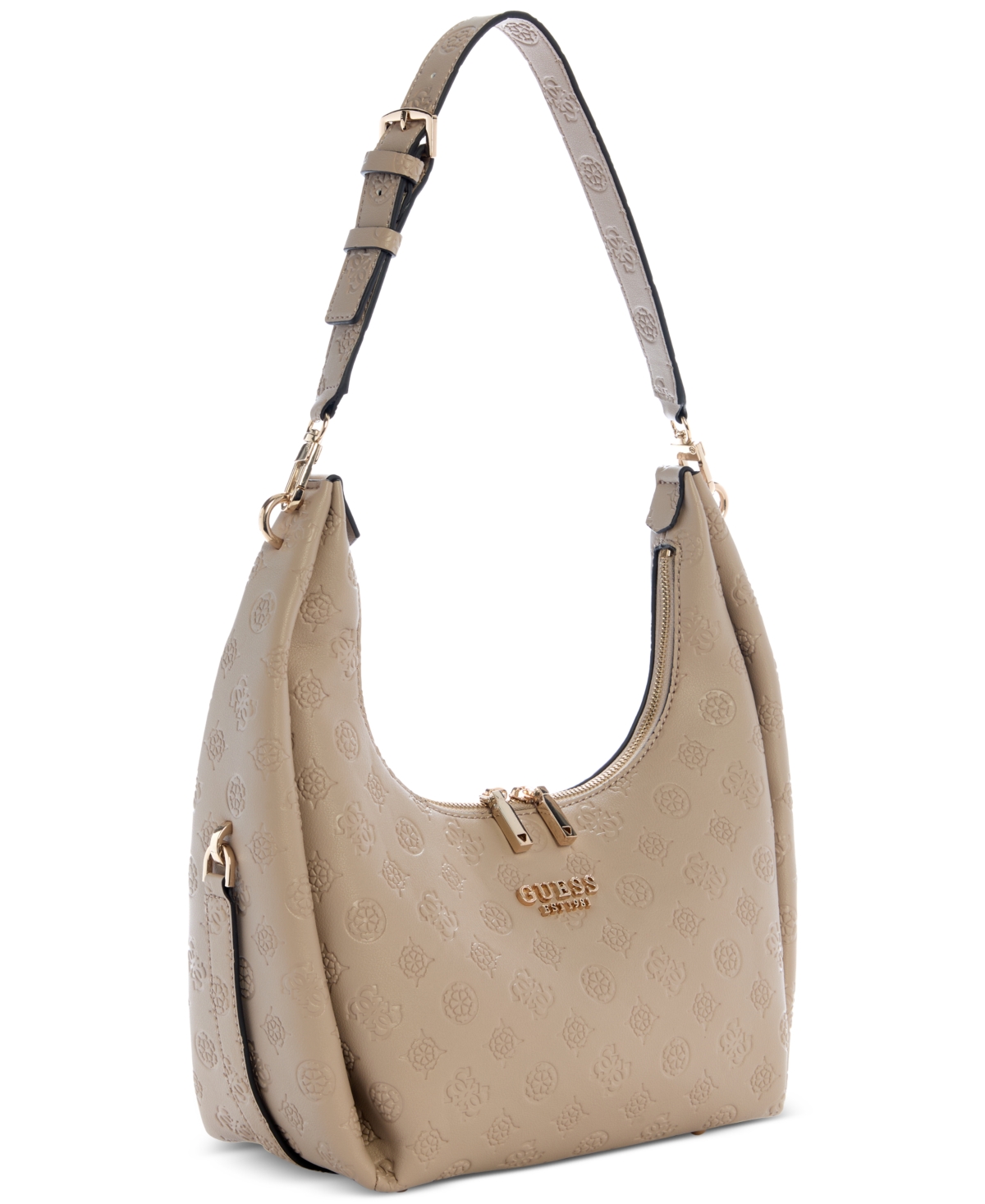 GUESS PHOEBE LOGO HOBO SHOULDER BAG 