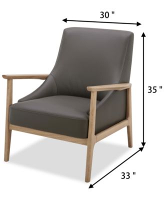 Nierling Leather Accent Chair, Exclusively at Macy's