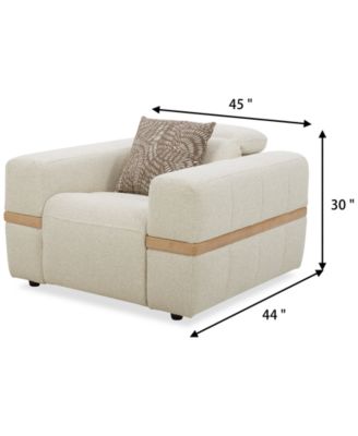 Nierling Fabric Power Motion Recliner with Power Headrest, Exclusively at Macy's