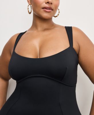 Women's Sculpting Sweetheart Midi Dress, Regular & Plus Size