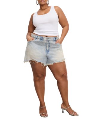 Women's Good 90's Studded Denim Shorts, Regular & Plus Size