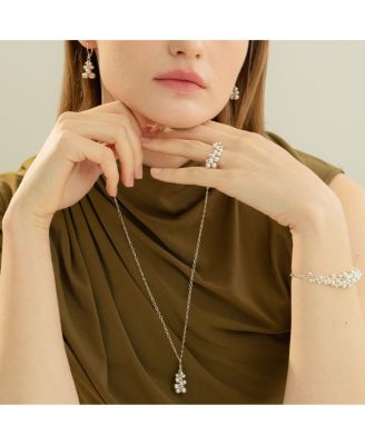 Sterling Silver  Vivienne Statement Bouquet Chain Bracelet