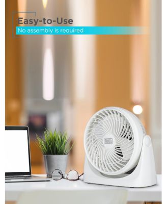 BLACK+DECKER 7-Inch Small Self-Standing Adjustable Portable Fan with 3-Speed Settings