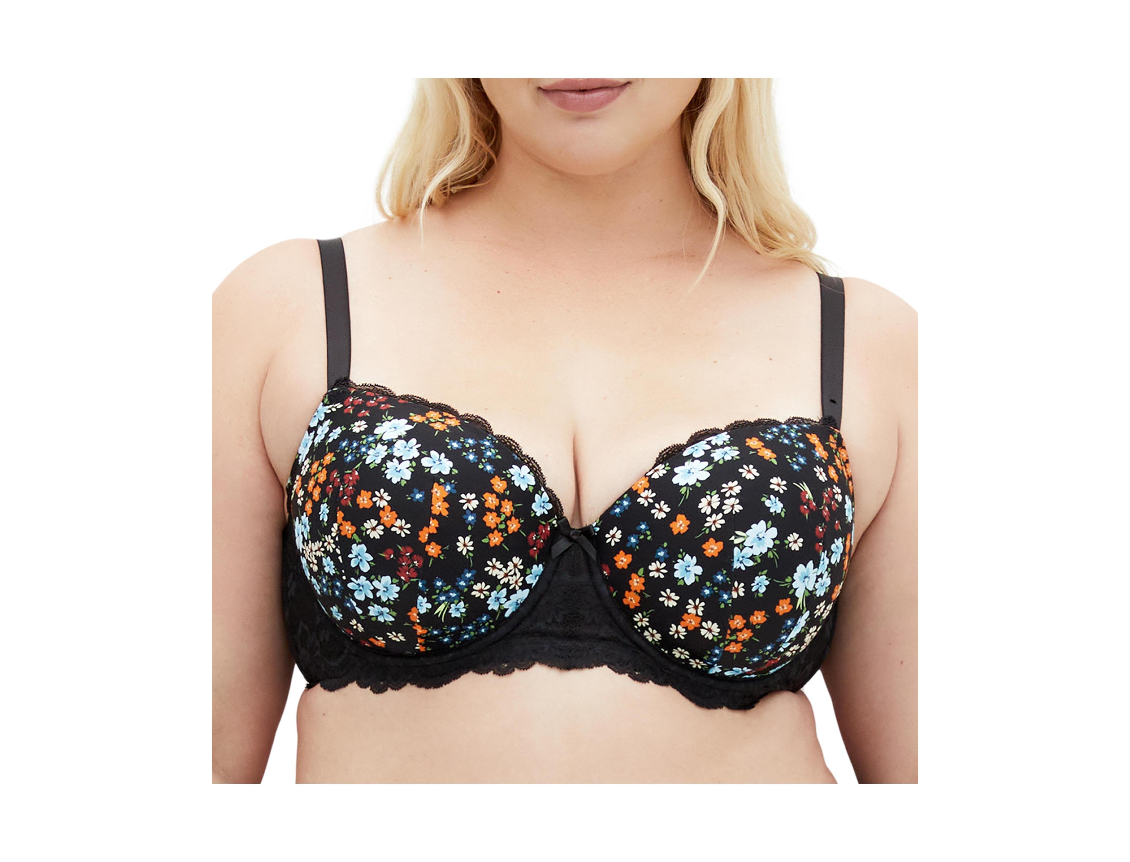 City Chic Plus Hailey Print Contour Bra