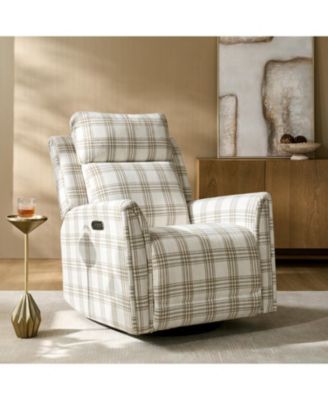 Alfons Swivel And Rocker Power Recliner With Headrest