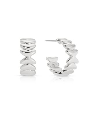Small Metal Moderna Hoops