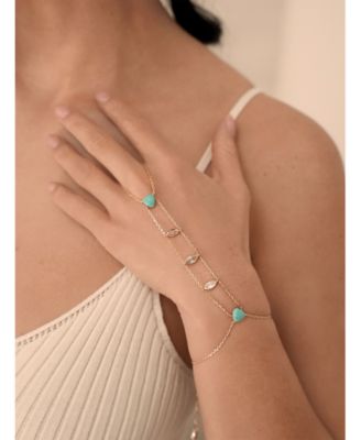 Turquoise Solstice Chain Bracelet