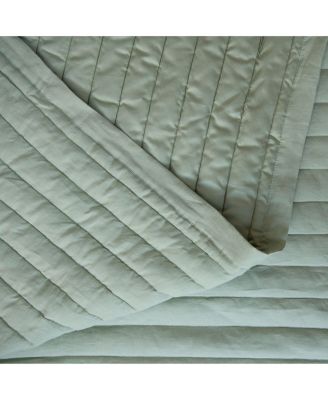 French Linen Channel Stitch Quilt & Sham Set - King/Cal King