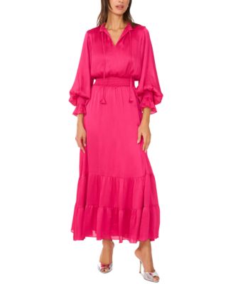 Vince Camuto - Women's Smocked-Waist Tiered Maxi Dress