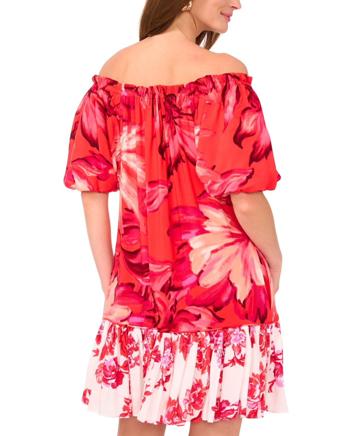 Vince Camuto Floral Off The Shoulder Minidress