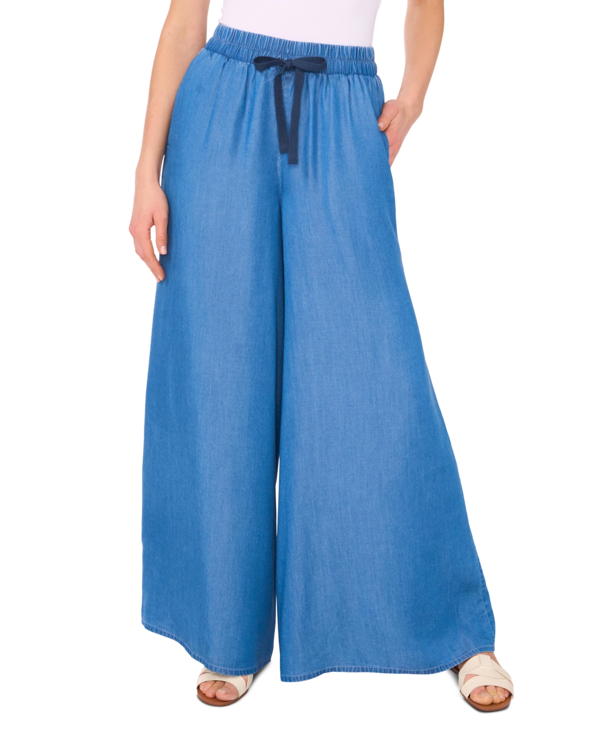 Vince Camuto Women's Drawstring Pull-on Wide-leg Pants