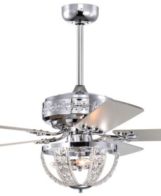 52" Santana 3-Light Indoor Ceiling Fan Chandelier