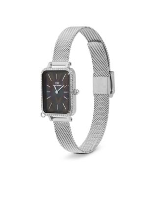 Women's Analog Silver Tone Stainless-Steel Watch, 20mm