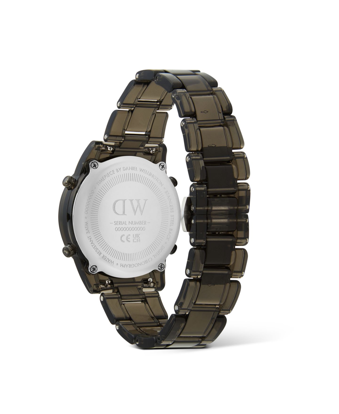 Женские часы Daniel Wellington Chronograph Gray Plastic Watch, 36mm — фото 3