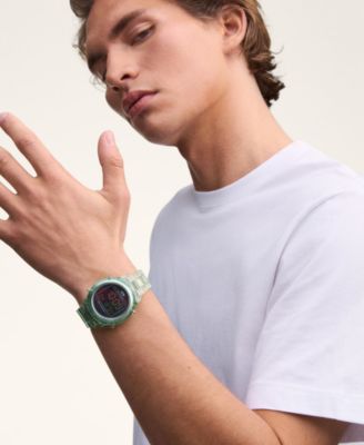 Men's Chronograph Green Plastic Watch, 42mm