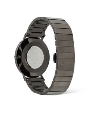 Men's Analog Graphite Stainless-Steel Watch, 40mm