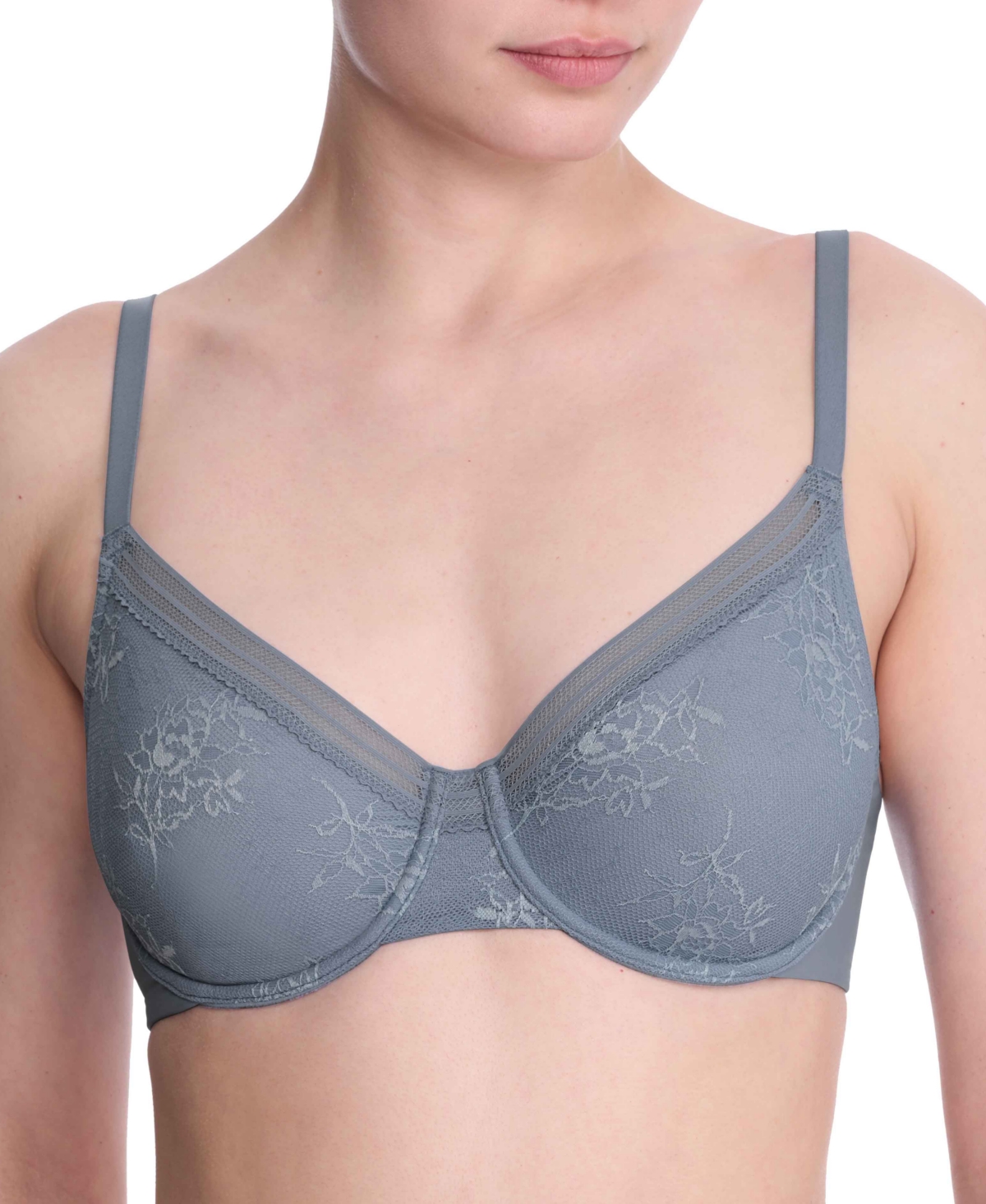 Natori Love Lace Underwire Full Coverage Plunge Bra