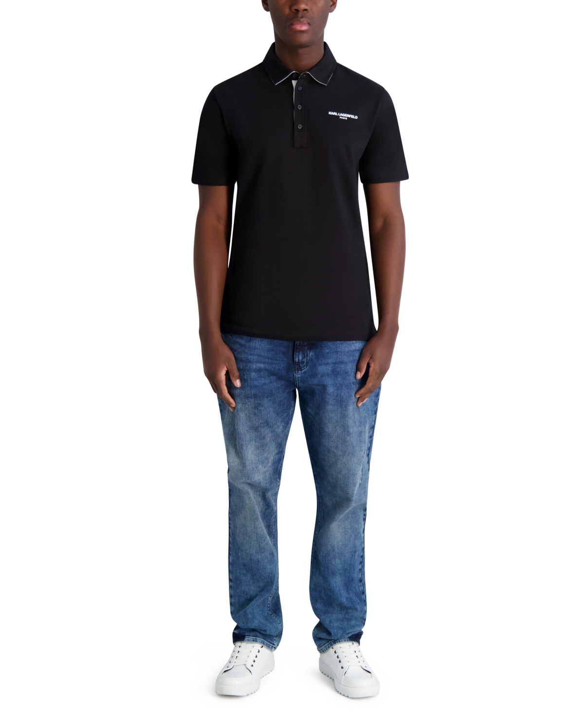 Karl Lagerfeld Men's Logo Polo Shirt