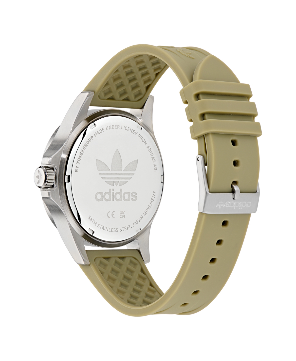 Shop Adidas Originals Unisex Analog Multicolor Silicone Watch, 44mm