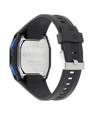 Unisex Analog Black Resin Watch, 48mm