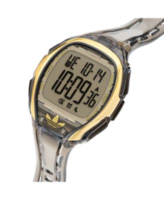 Unisex Analog Black Resin Watch, 45mm