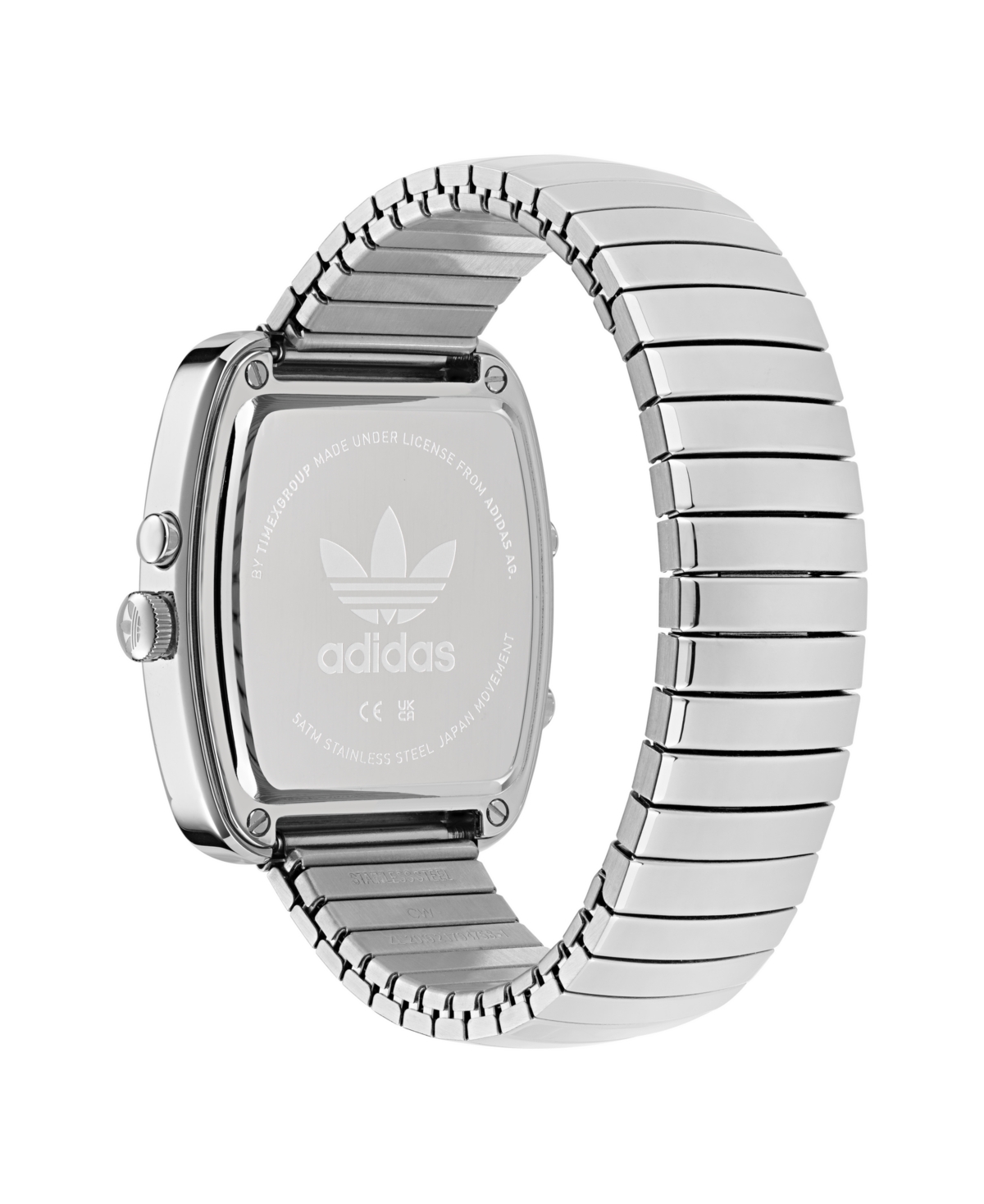 Shop Adidas Originals Unisex Analog Silver-tone Stainless Steel Watch, 37mm