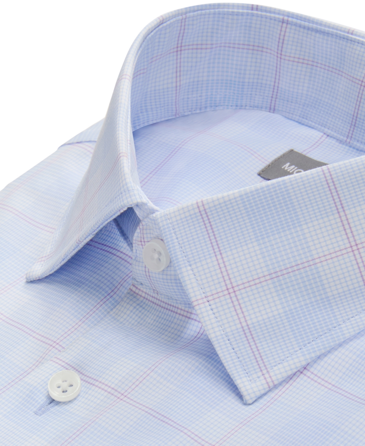 Michael Kors Men's Regular Fit Comfort Stretch Dress Shirt In Blue