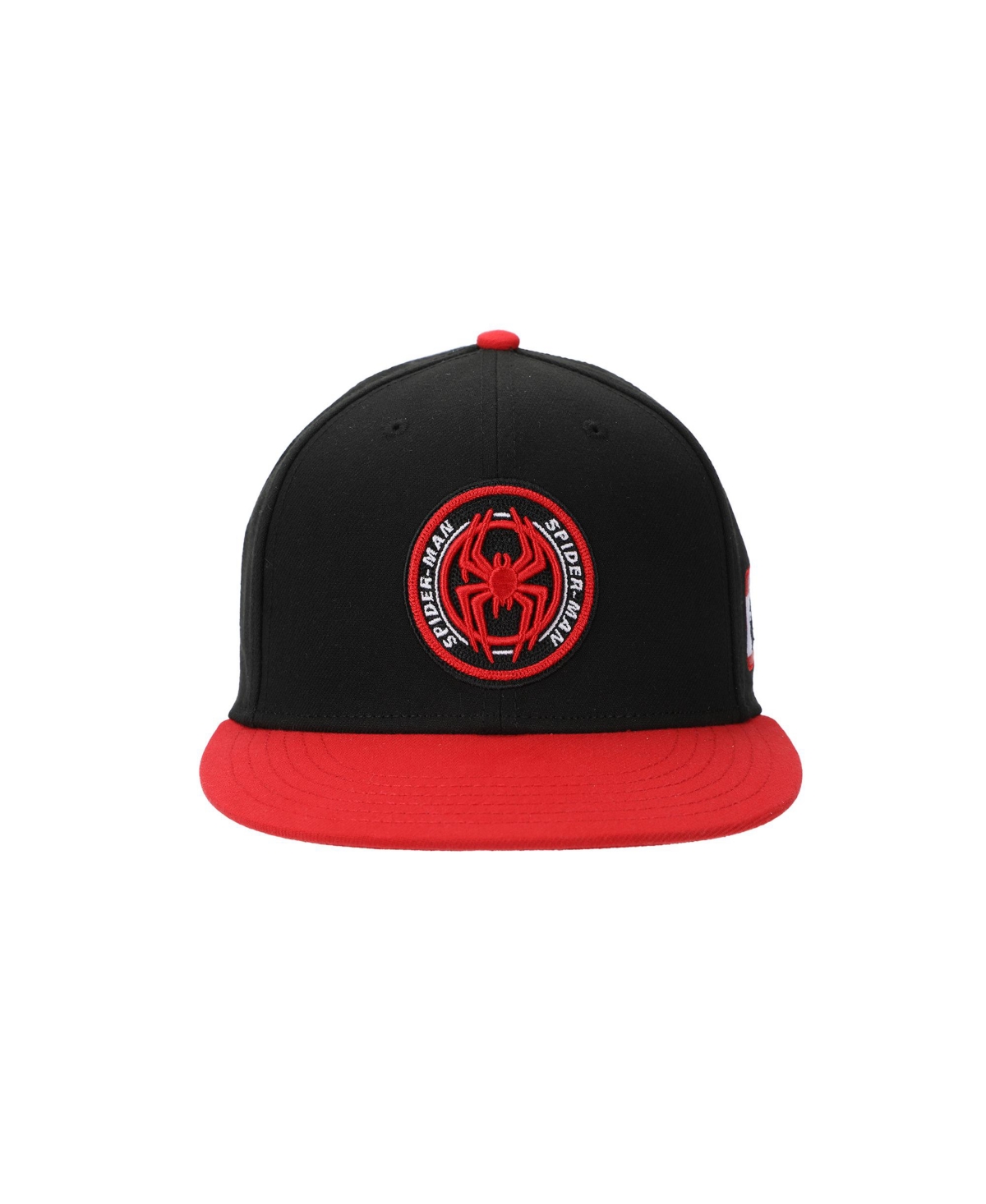 Men's Spider-Man Into The Spider-Verse Miles Morales Logo Adult Black Snapback Cap - Black