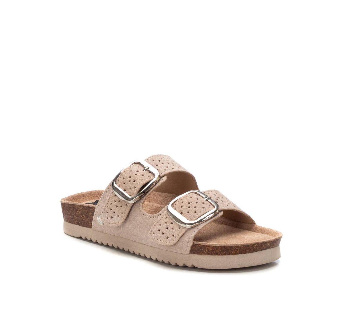 Женские сандалии XTI Suede Slip on, цвет: Бежевый — фото 2