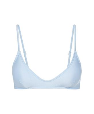 Women's Shimmer Scoop Neck Bikini Swimsuit Top Bra Sizing