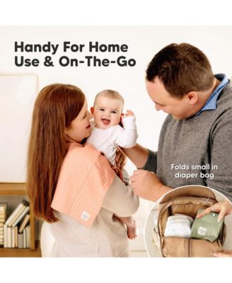 6pk Shea Baby Burp Cloths, Cotton Burping Cloths for Babies, Boys, Girls, Soft & Absorbent Spit Up Rag