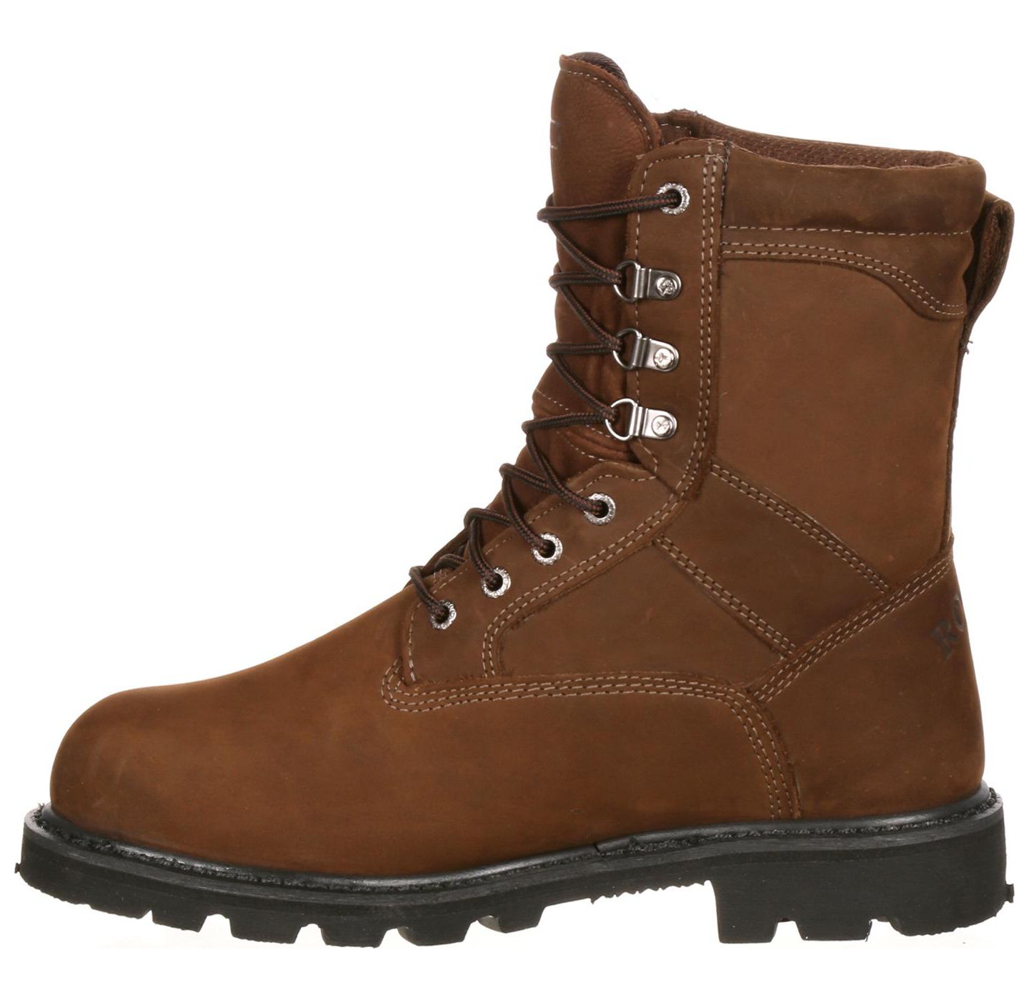 Мужские ботинки ROCKY Ranger Steel Toe GORE-TEX Waterproof 600G Insulated Work Boot, цвет: Коричневый — фото 7